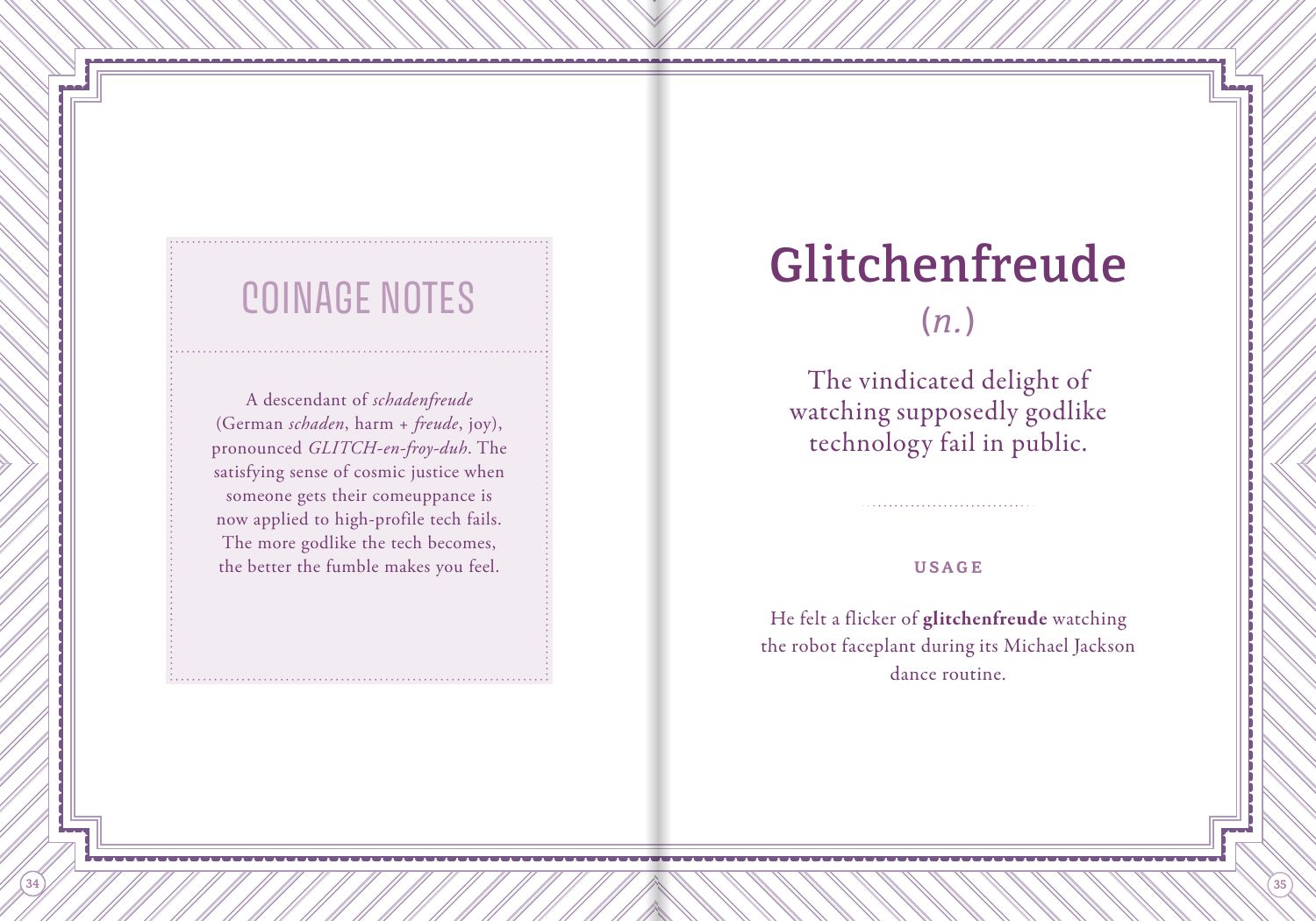 Glitchenfreude spread: coinage notes and definition