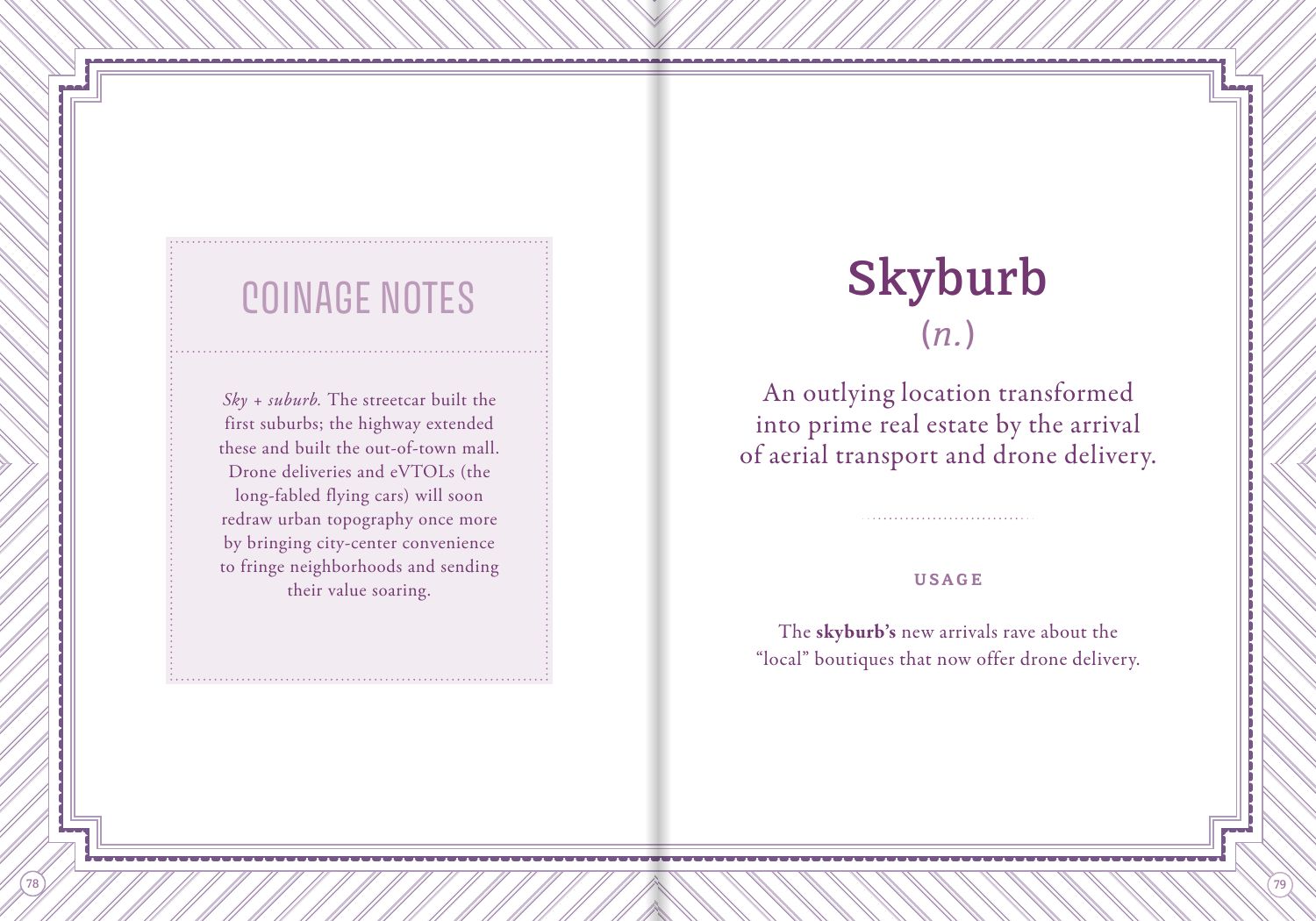 Skyburb spread: coinage notes and definition
